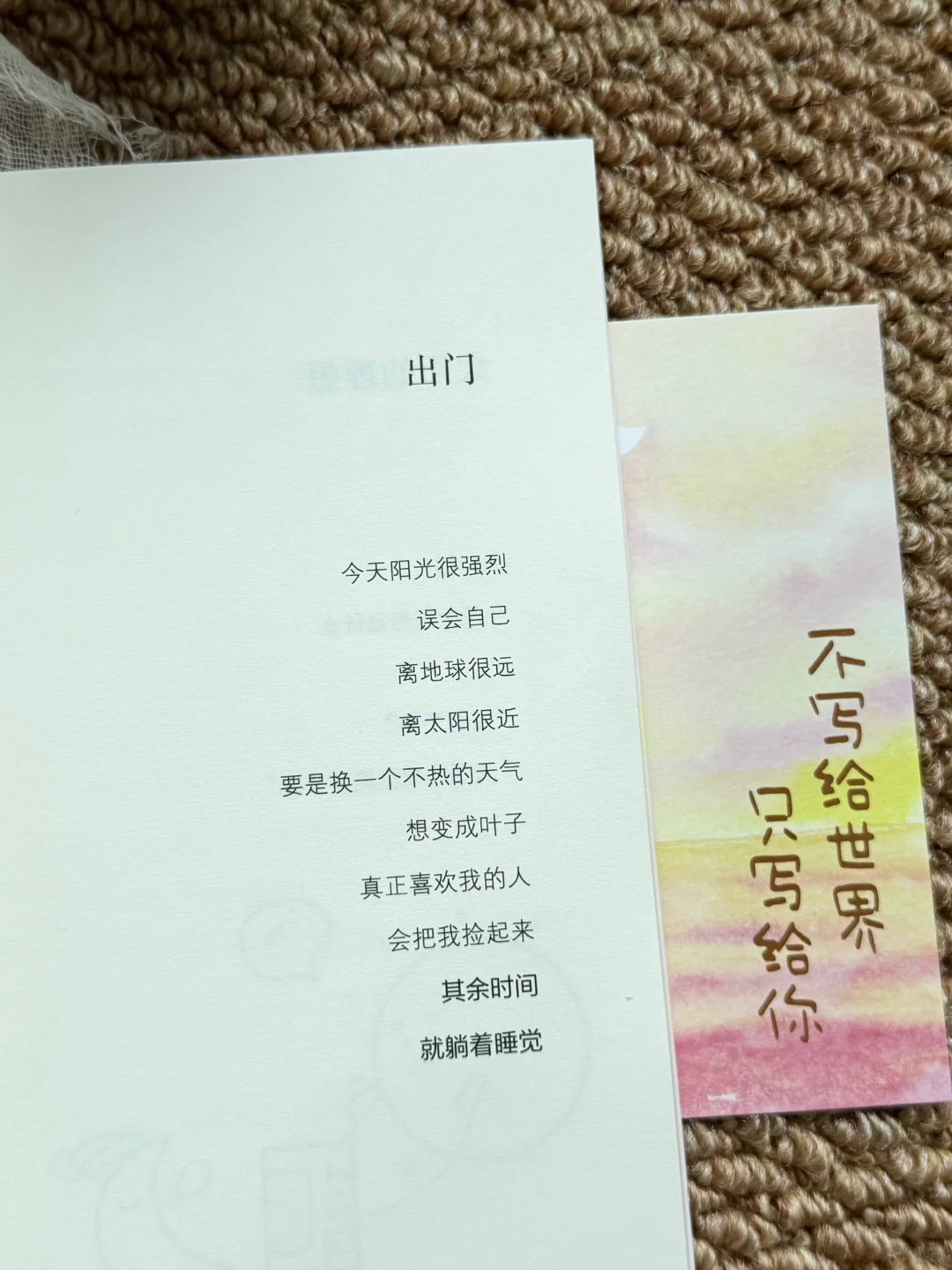 好可爱的小诗，被狠狠治愈了！