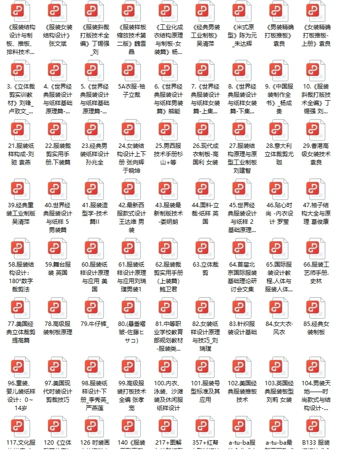 分享500本我搜集了17年的服装资料