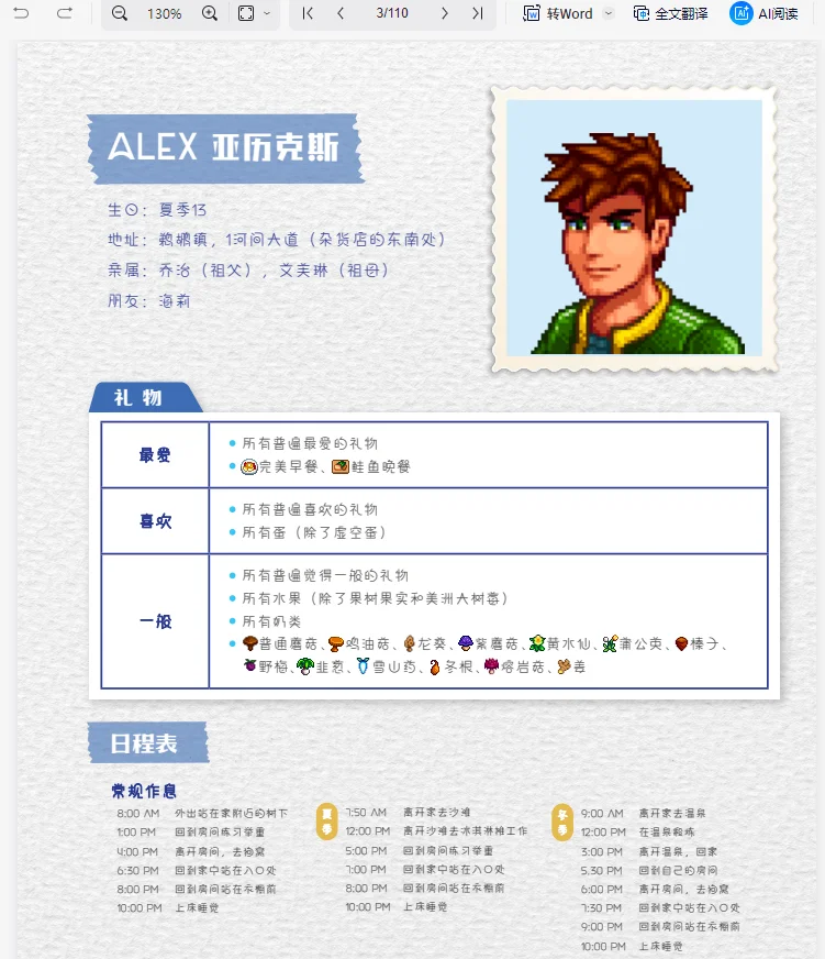 星露谷110页PDF攻略【无偿】