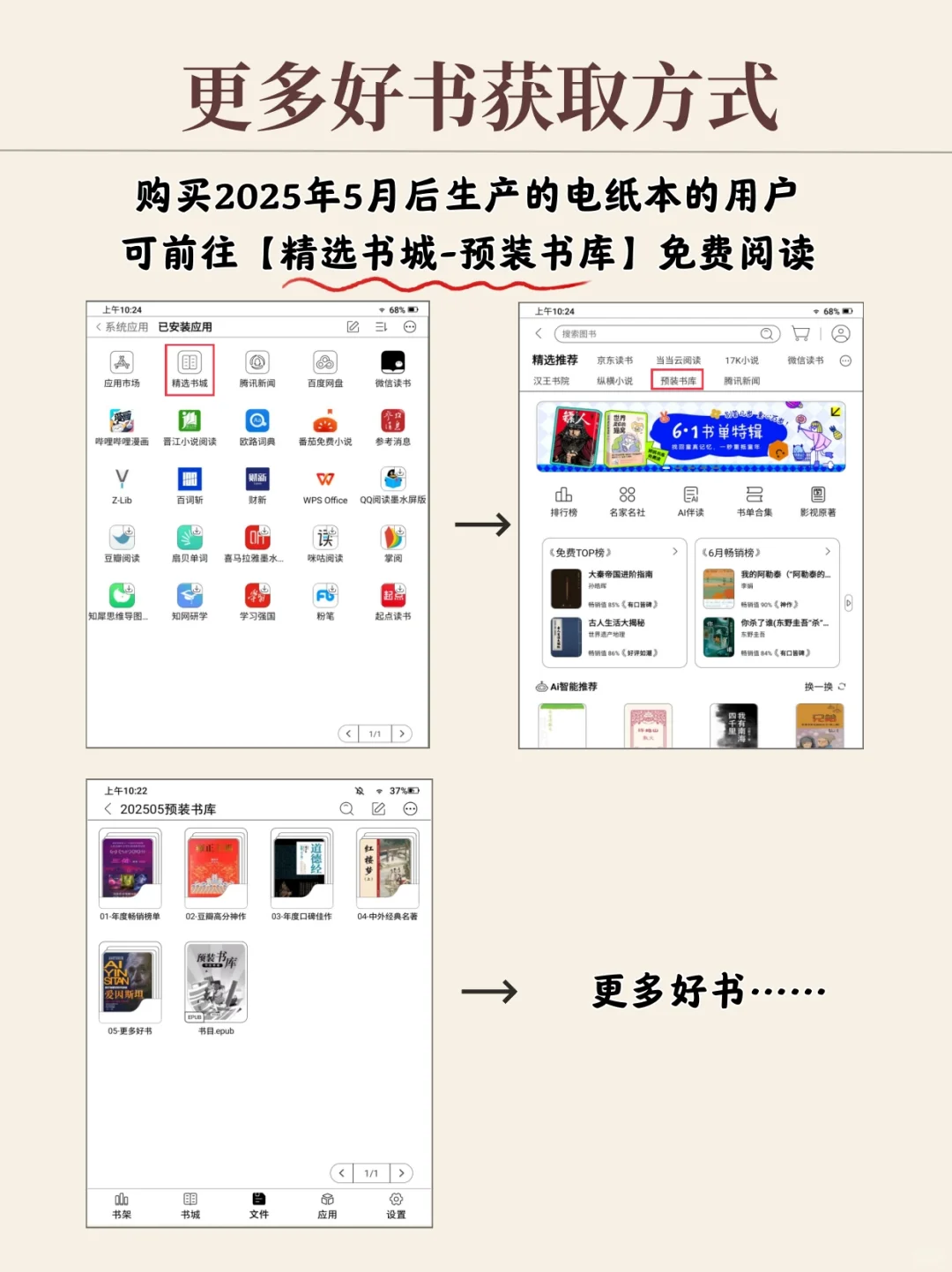重磅福利🎉汉王2025预装书库更新❗️