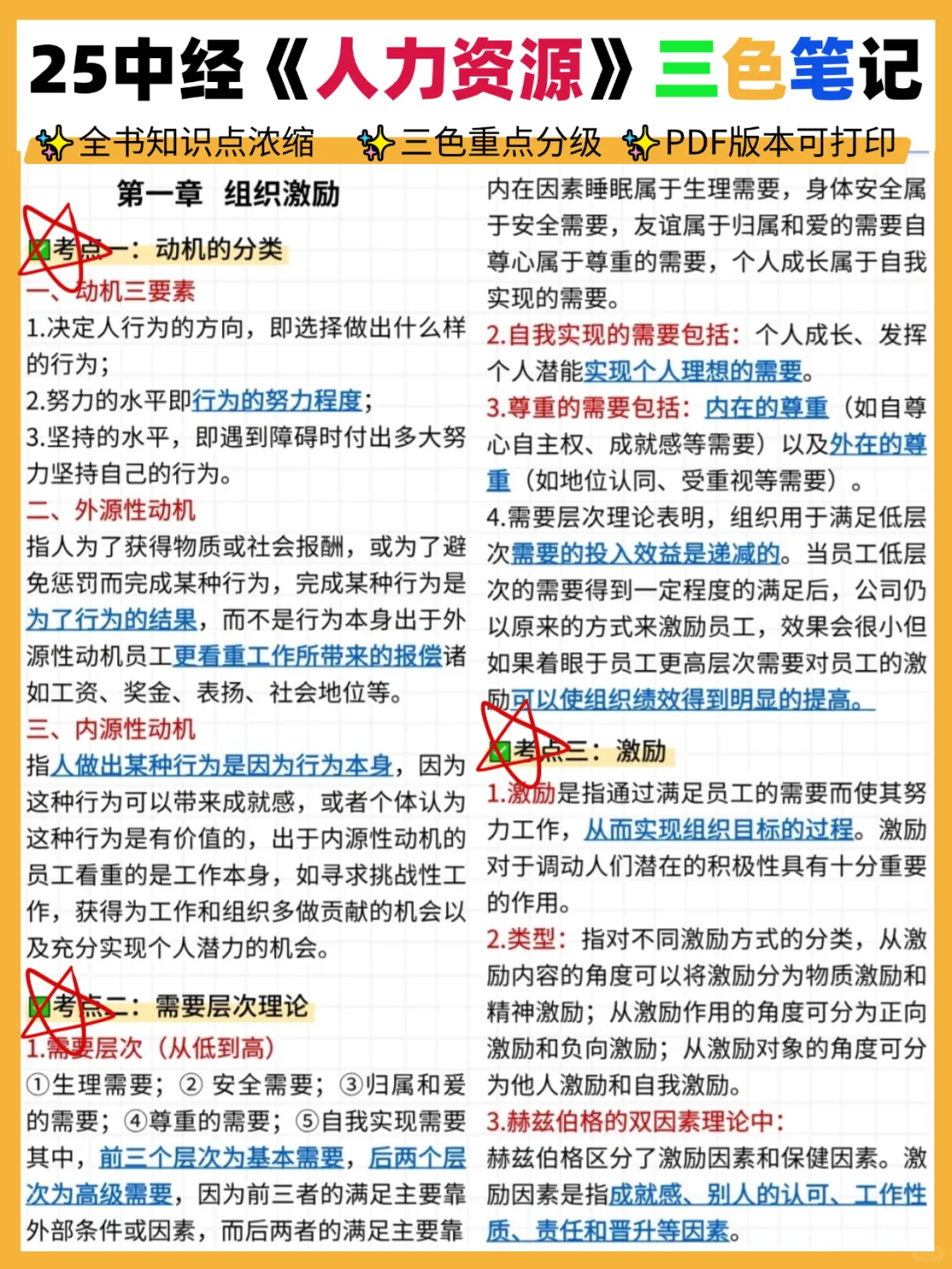 就58页❗25中经三色笔记，有它谁啃书啊