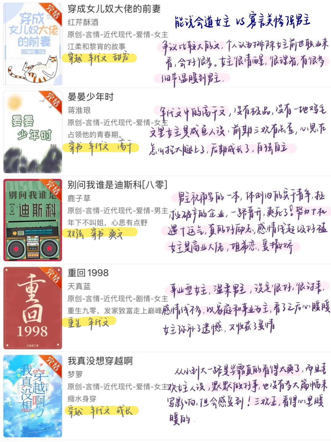 这15本年代文真的全是top级!!