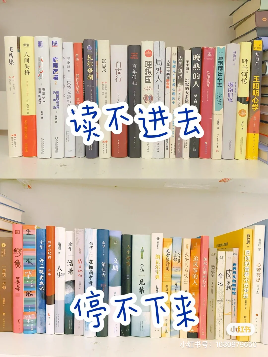关于读不进去和停不下来的书