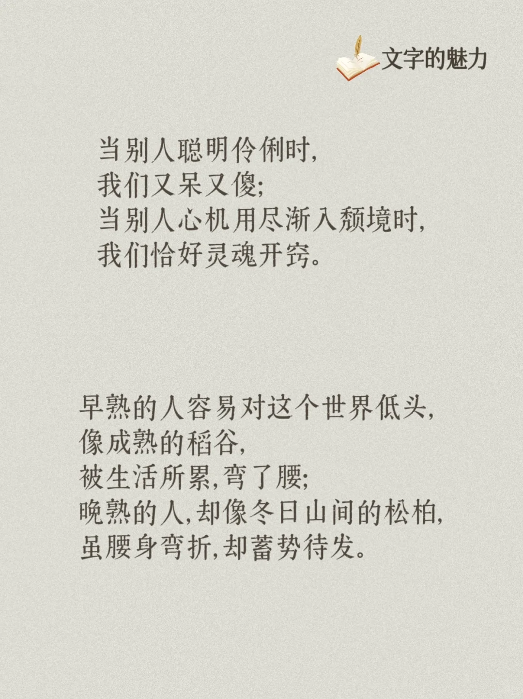 莫言《晚熟的人》经典句子摘抄