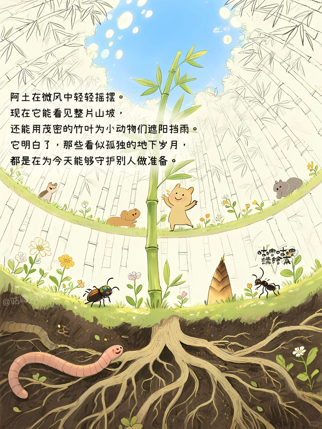 儿童绘本故事｜向下扎根的勇气