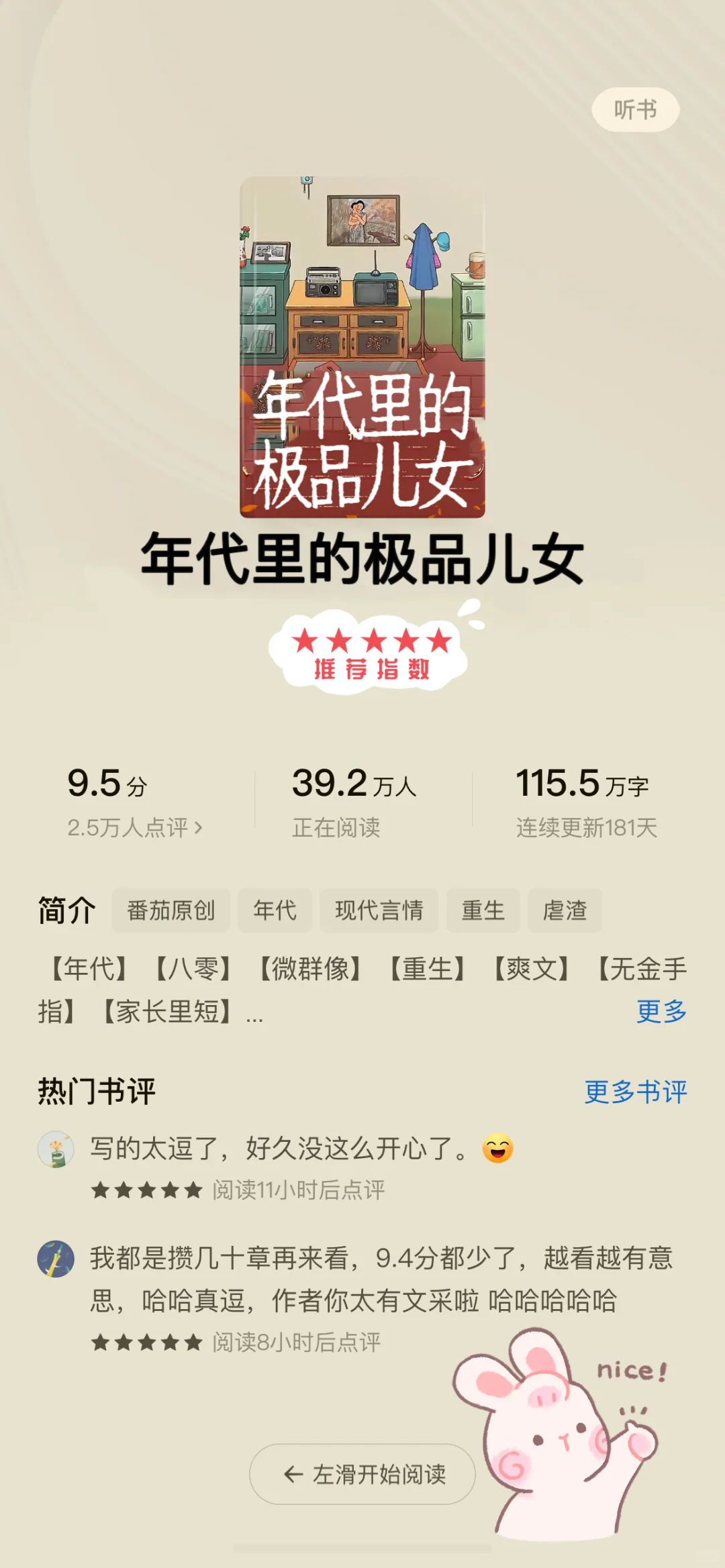 🍅不能错过的5⃣️本年代文❗️强推‼️