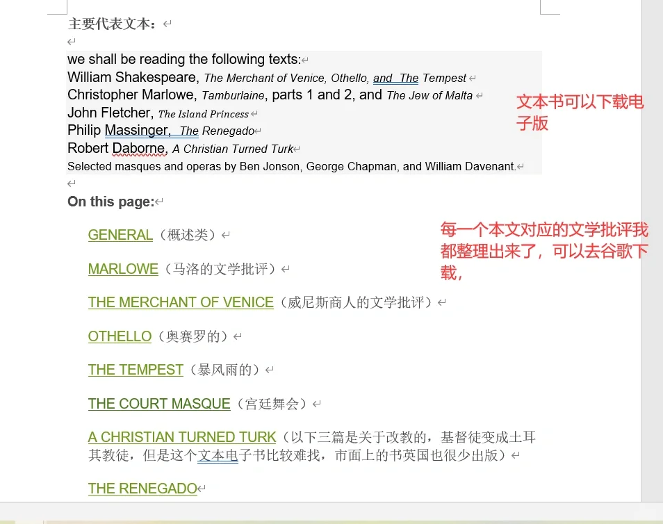 你们要的英语语言文学书单