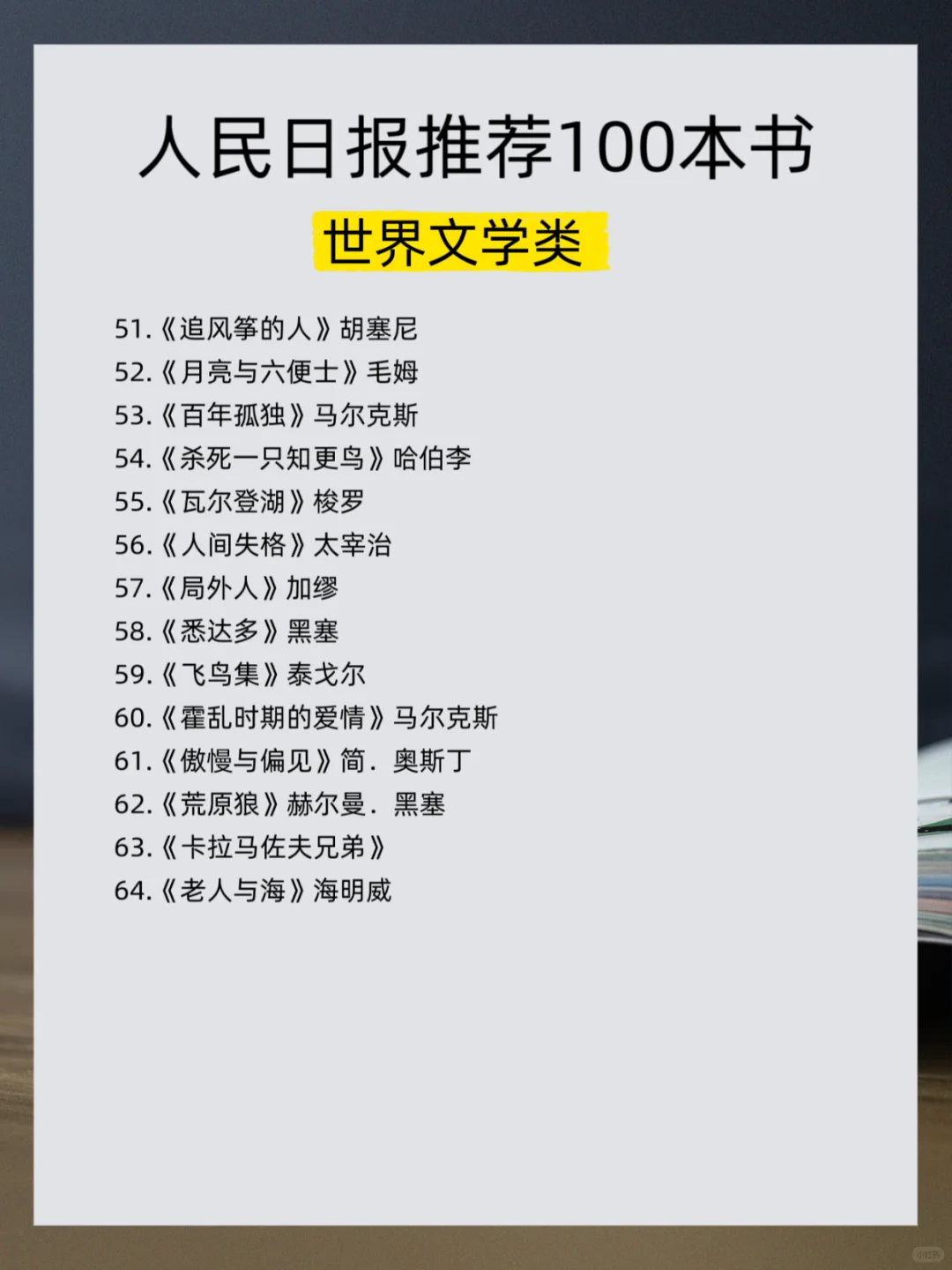 人 民 日 报 推 荐|100本高质量书单！