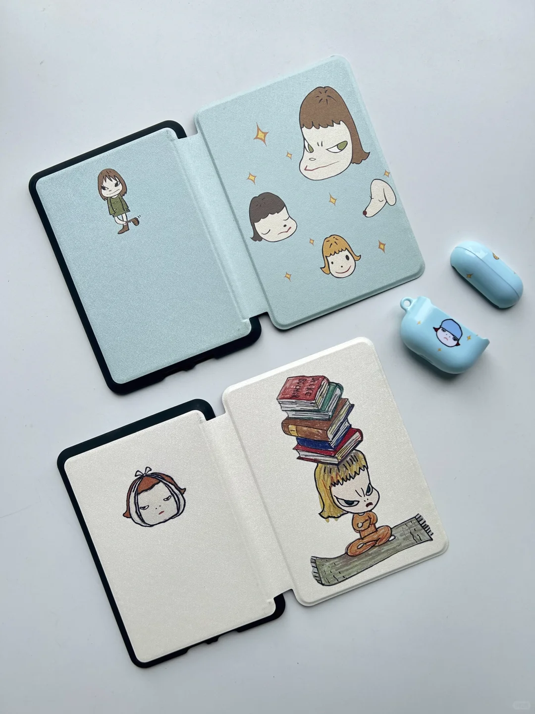 文艺青年的kindle壳 💙🩵🤍