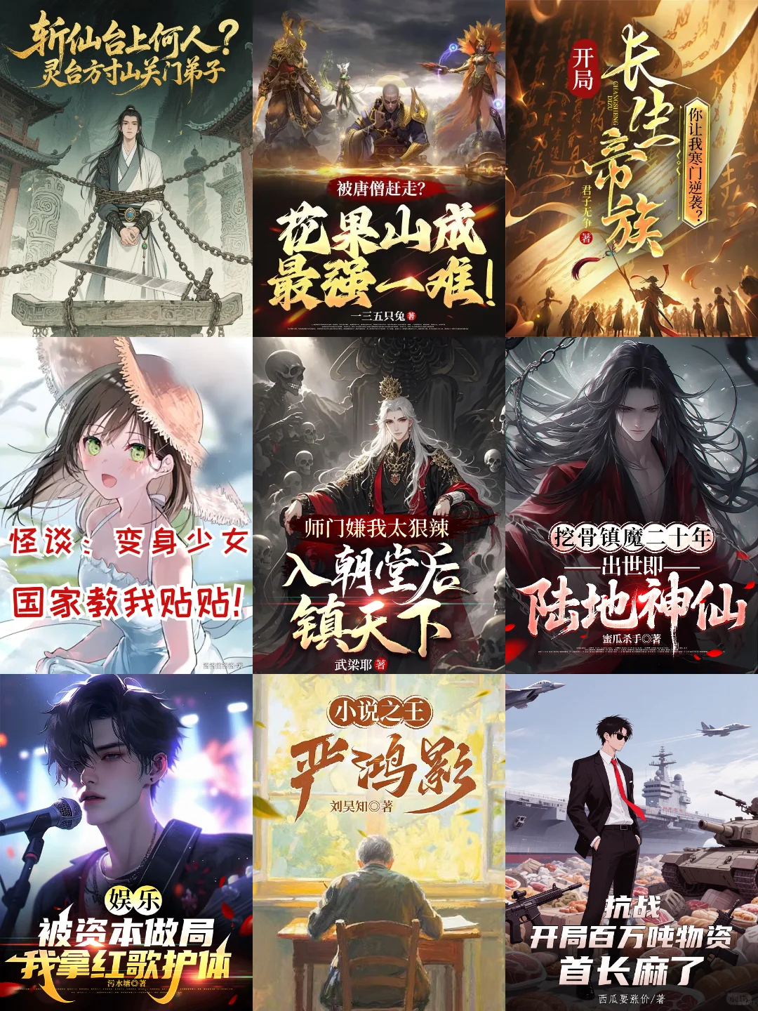 8月 第31周，番茄男频，新书榜分析