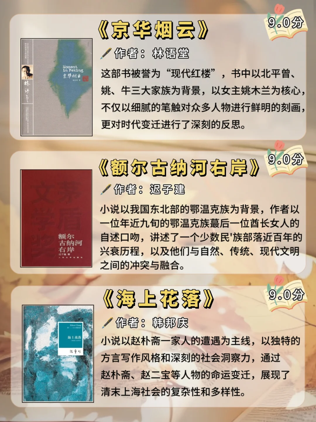 📚30本豆瓣评分超高的国内经典文学书单