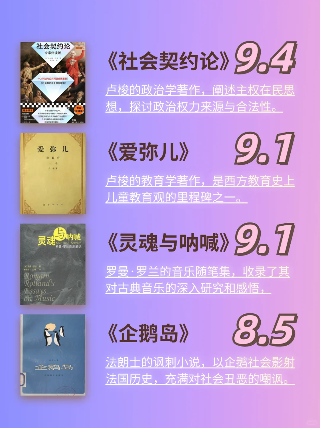 必读‼️36本经典法国文学