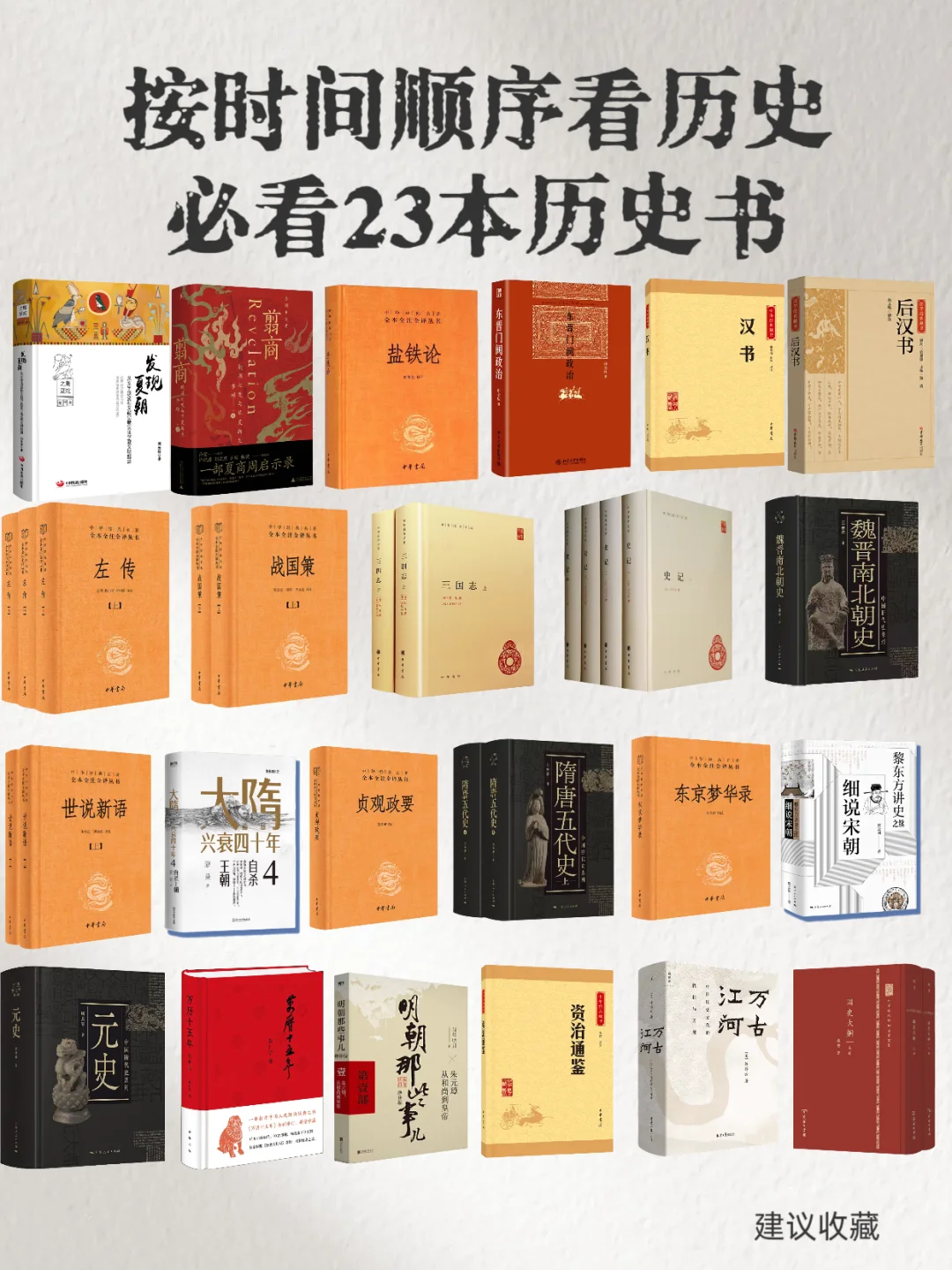 按时间顺序必看的24本历史书｜书单分享