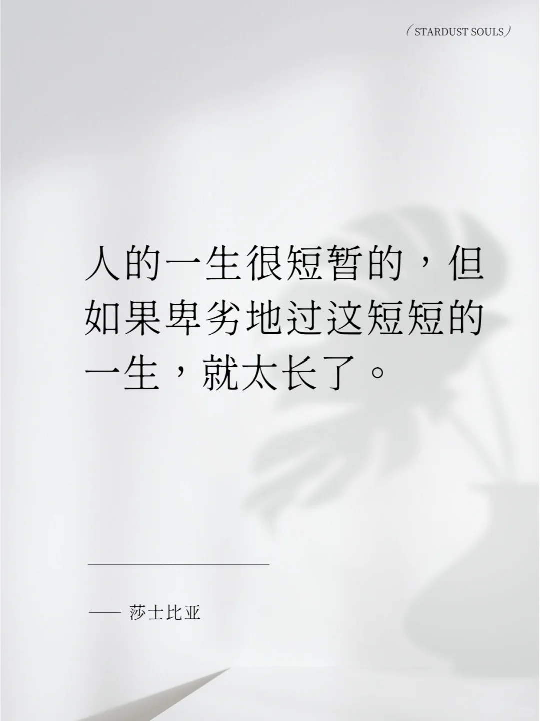 你能拒绝文学，但无法拒绝莎士比亚。