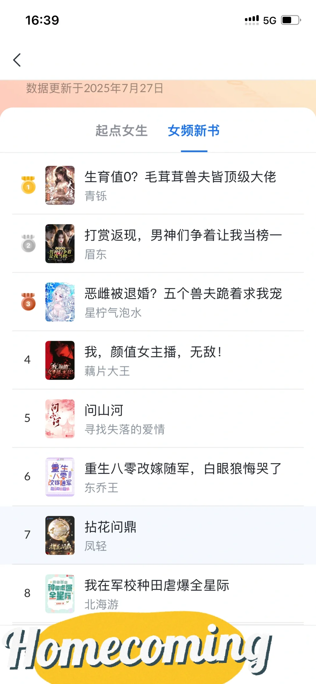 新书榜好激烈