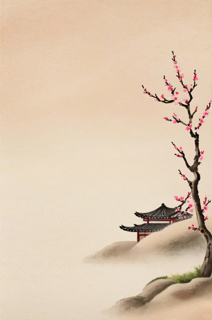 古风系列简约文案底图