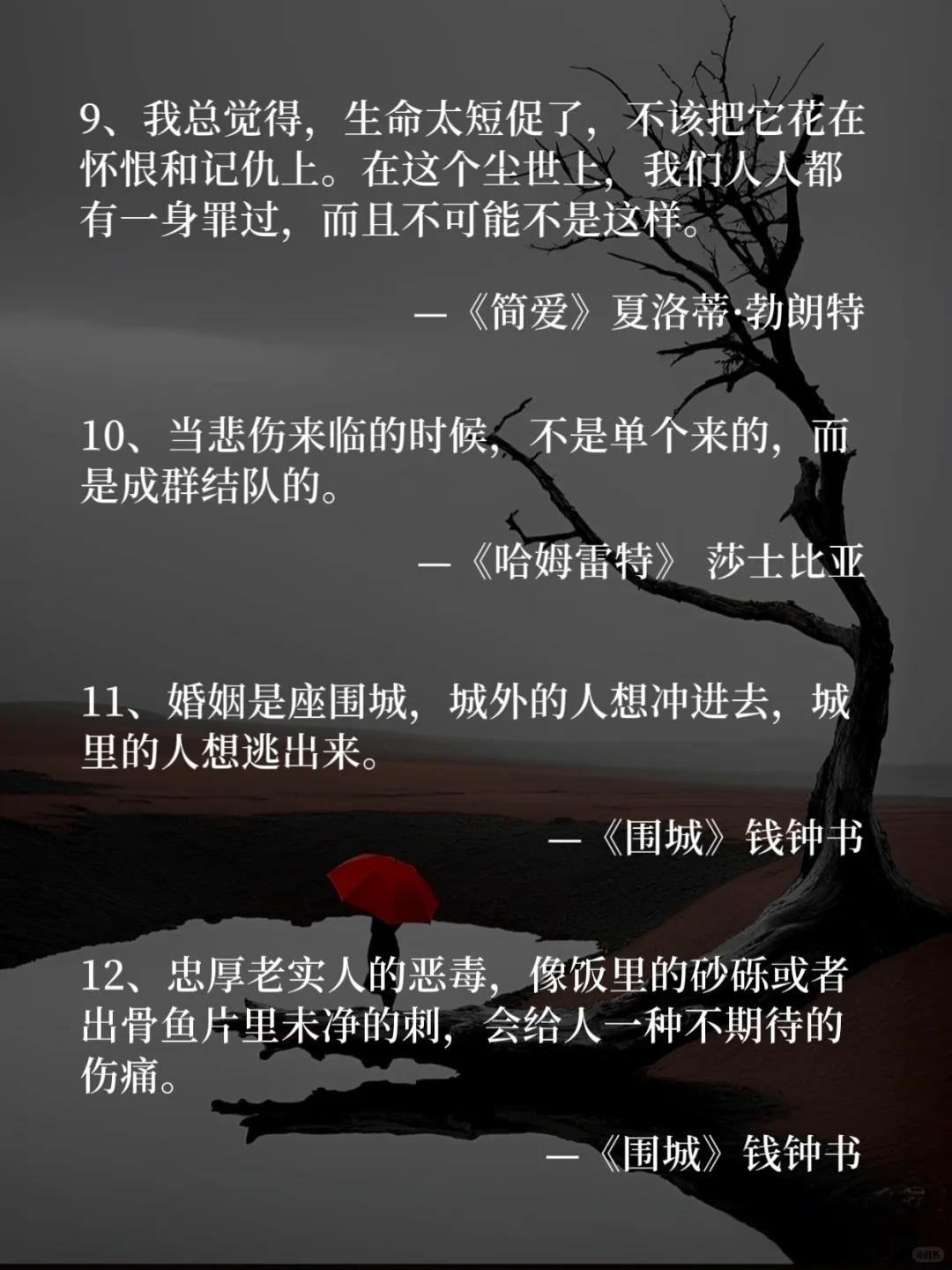 世界名著经典24句话，一生至少读一次