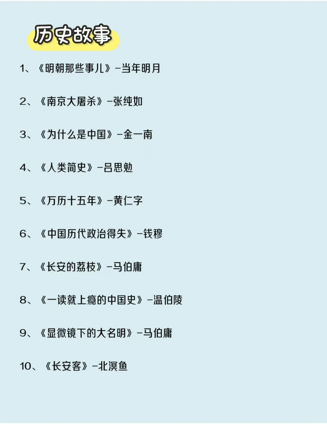 100本高质量书单！自我成长必读！