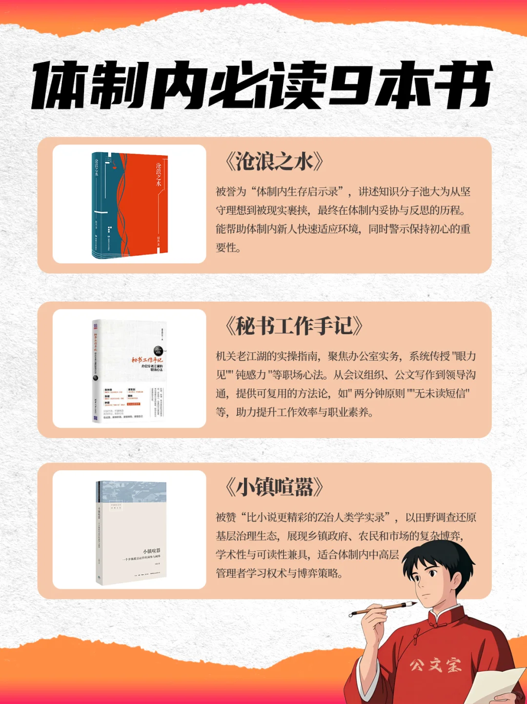 9本高分好书📚️体制内打工人的进阶秘籍