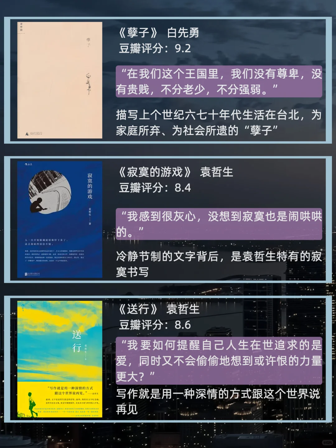 那些台湾文学独有的细腻与潮湿💦