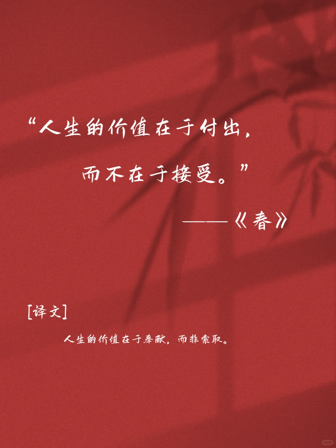 巴金笔下的封神句子摘抄