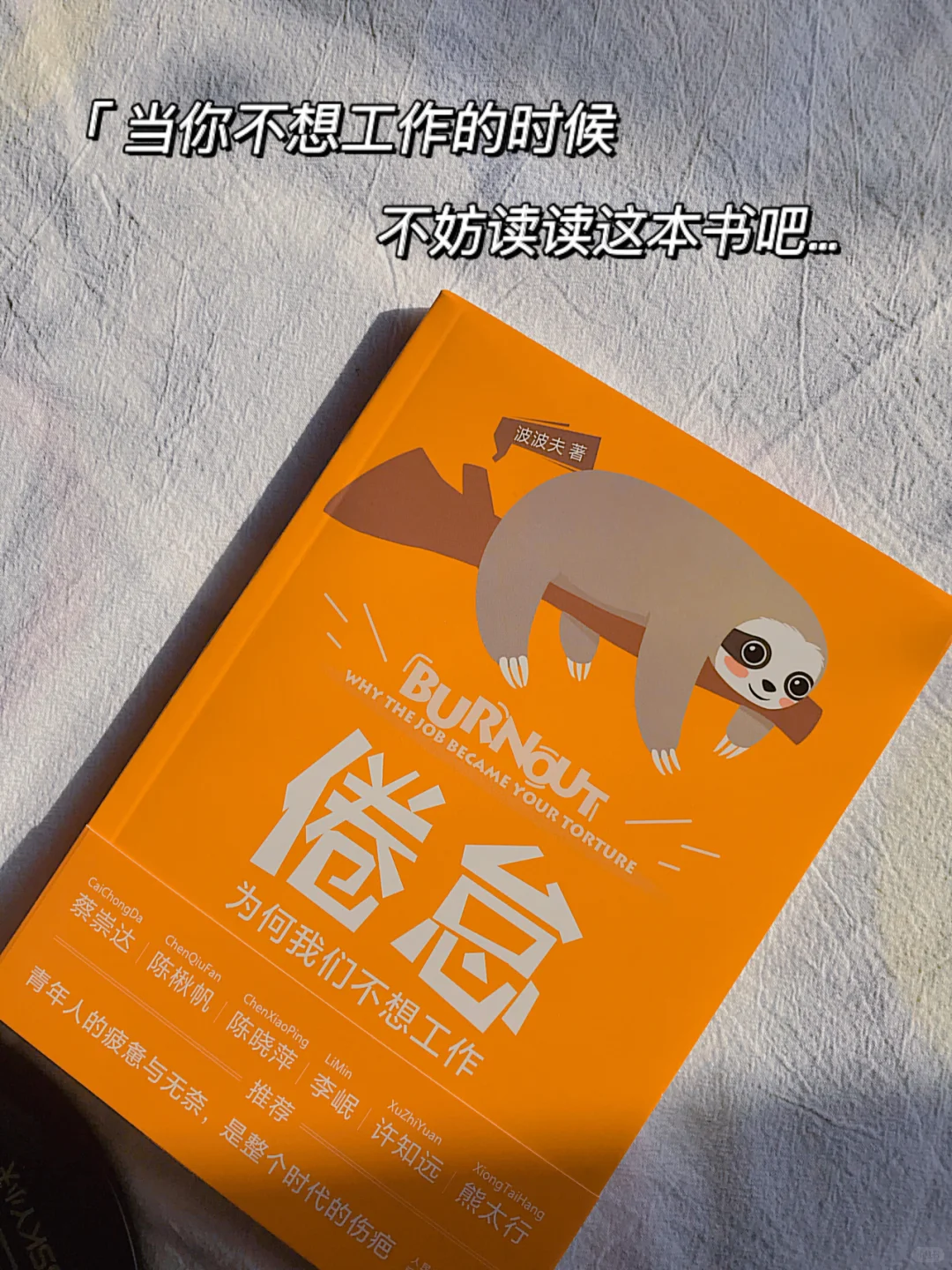 好书推荐｜《倦怠》：每一个不想上班的日子……