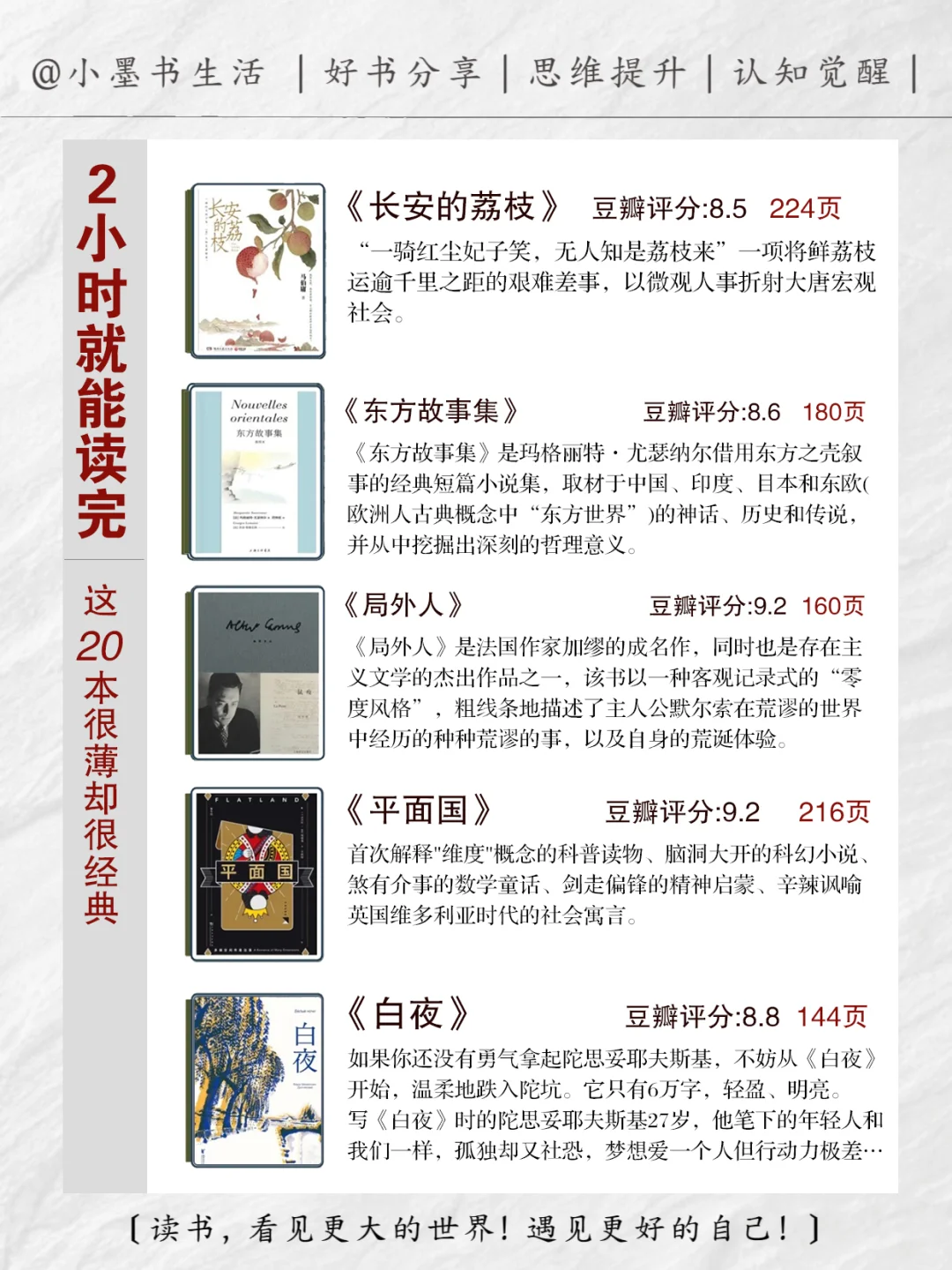 🔥 真的很哇塞！通勤路上就能读完20本经典书
