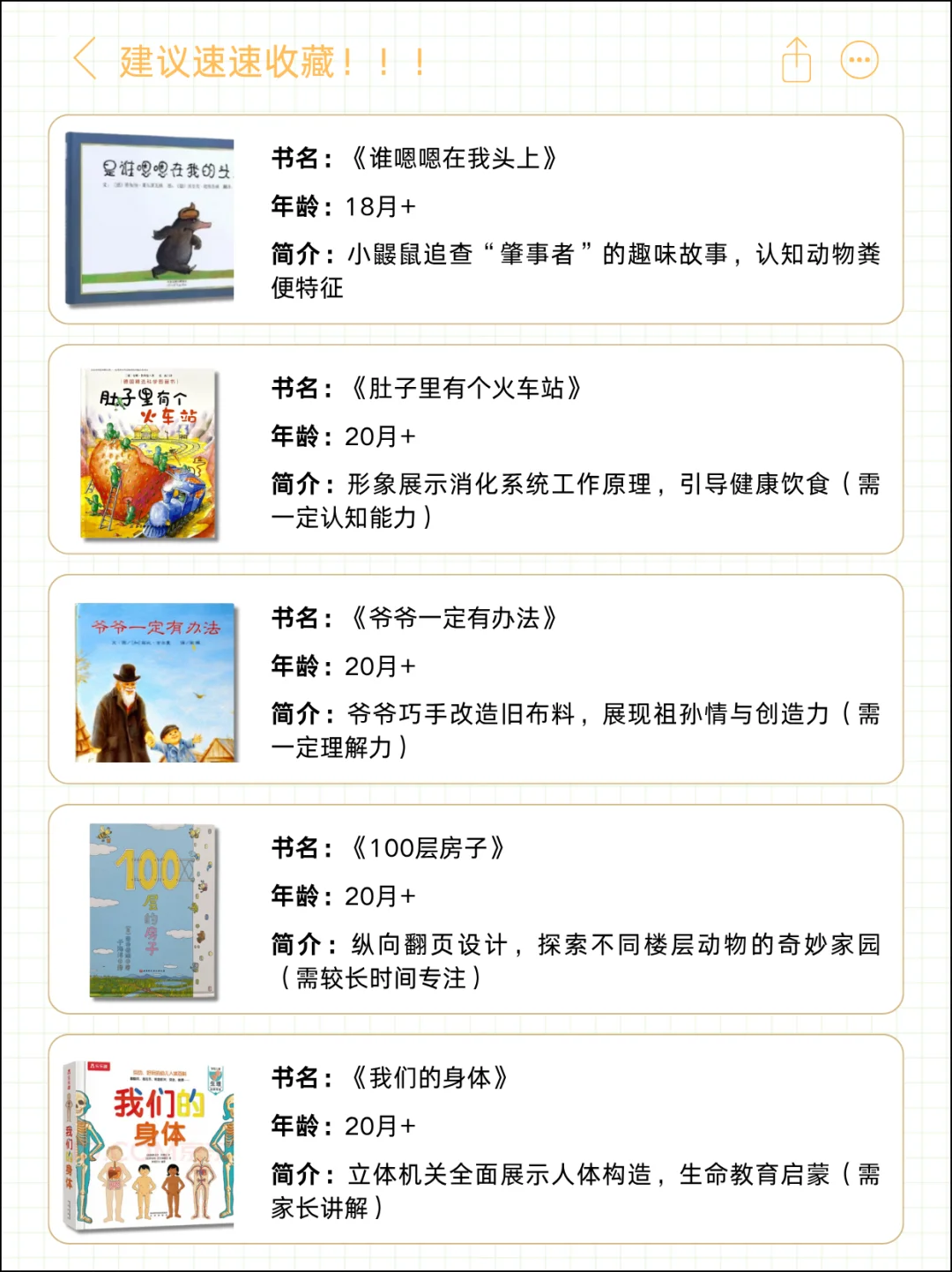 👍1-2岁宝宝必读绘本推荐！闭眼入！