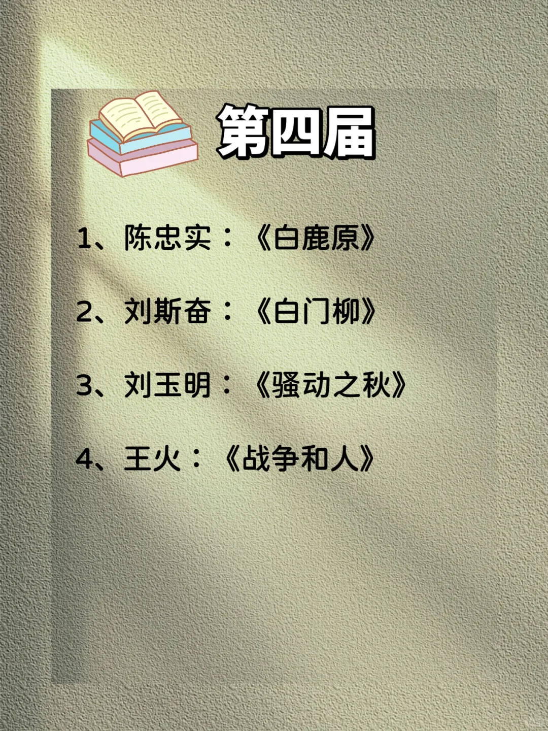 矛盾文学奖🏆1-11届最全书单合集，24年必读