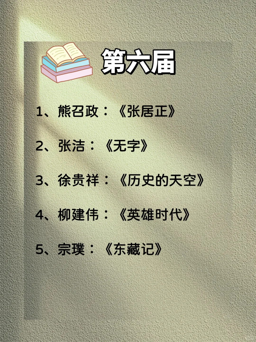 矛盾文学奖🏆1-11届最全书单合集，24年必读