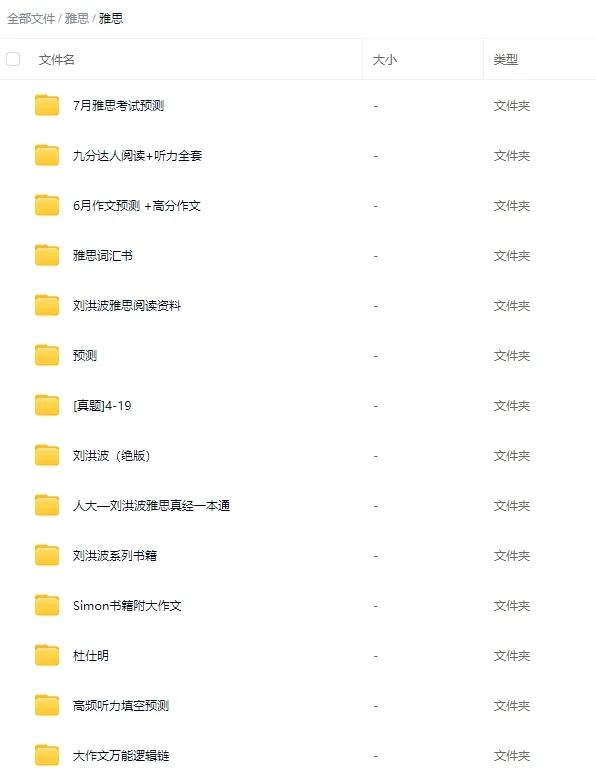 25年最新雅思物料大全pdf版，无常share