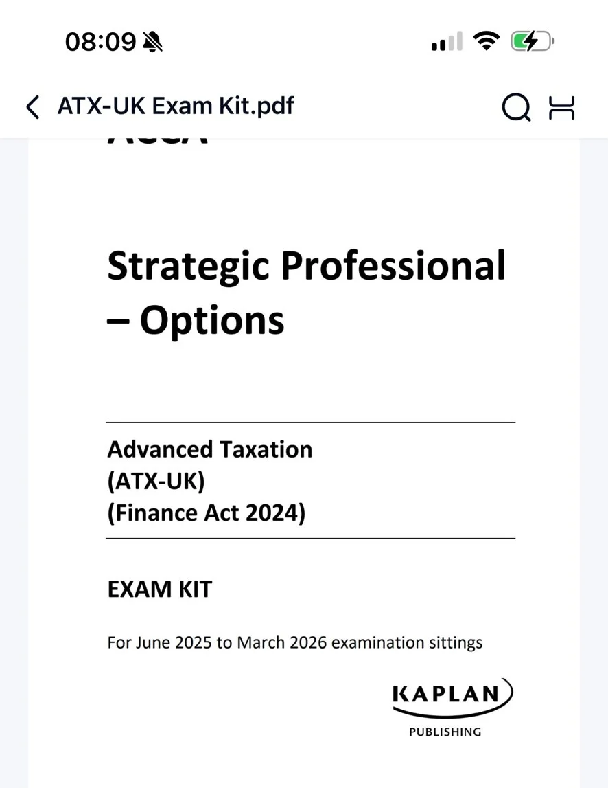 2025-2026新版FM kaplan ACCA电子书pdf