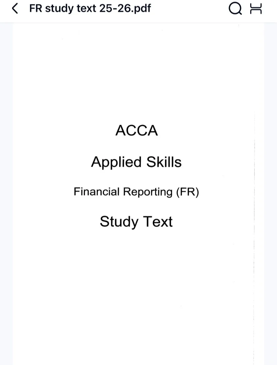 2025-2026新版FM kaplan ACCA电子书pdf