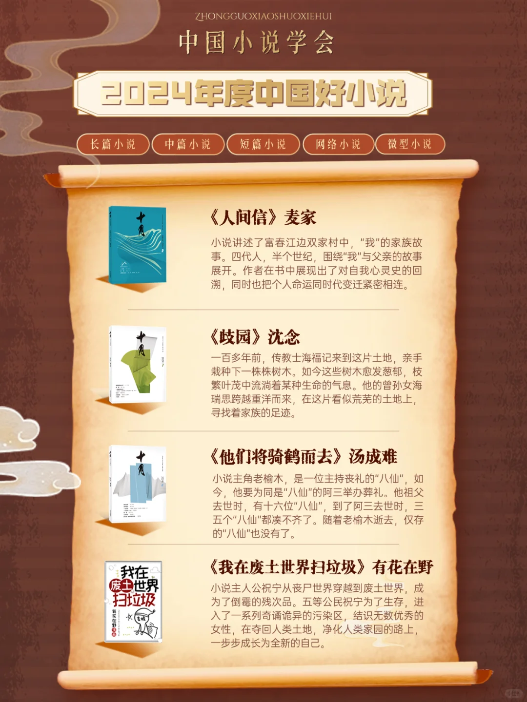起猛了！《十月》作品入选，网络小说惊喜上榜！