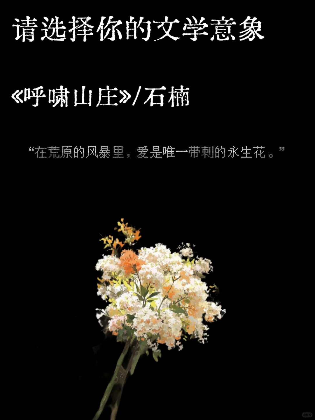 选择一个文学意象作为你的解药
