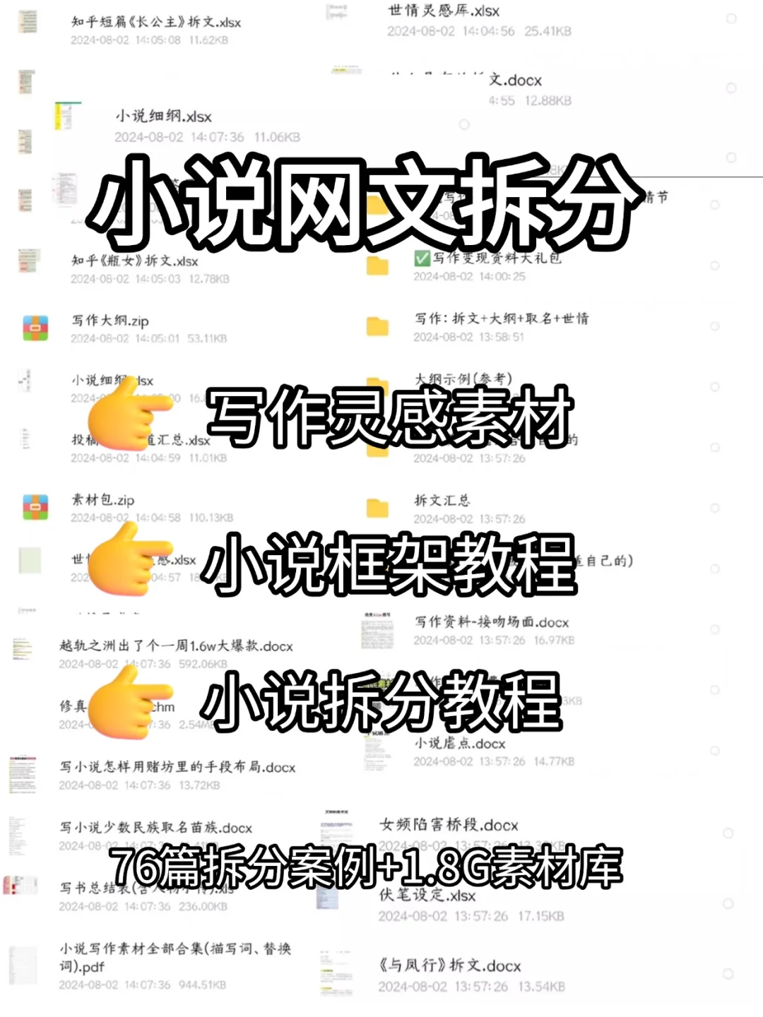 小说拆文资料库