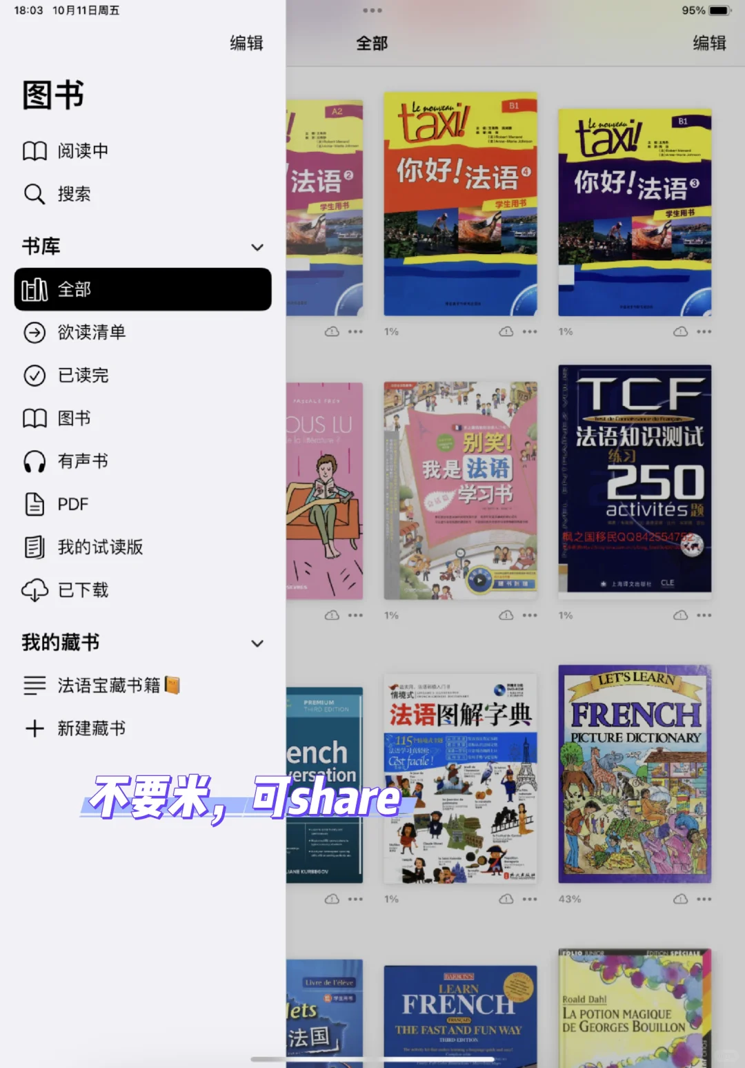 《法语电子书+笔记》全套PDF无套路直接get