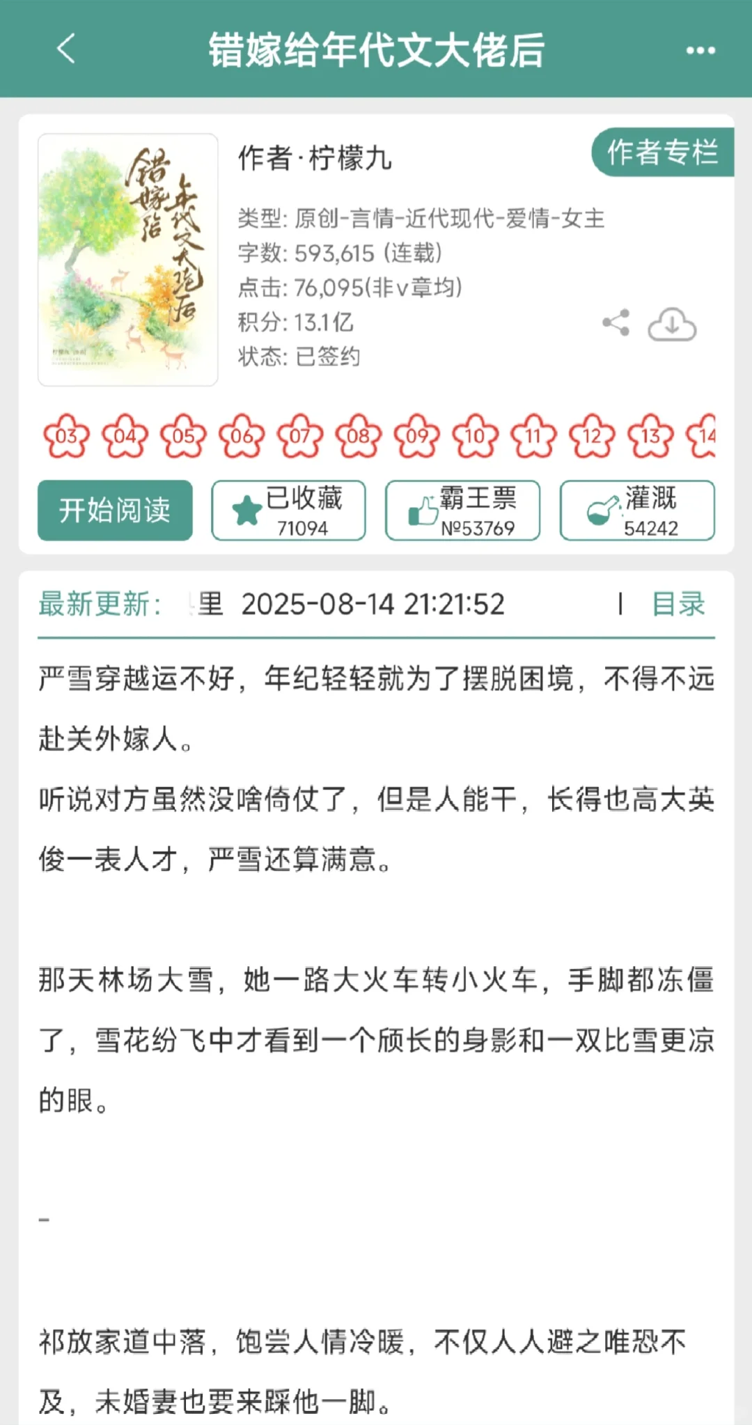 错嫁给年代文大佬后，甜！！