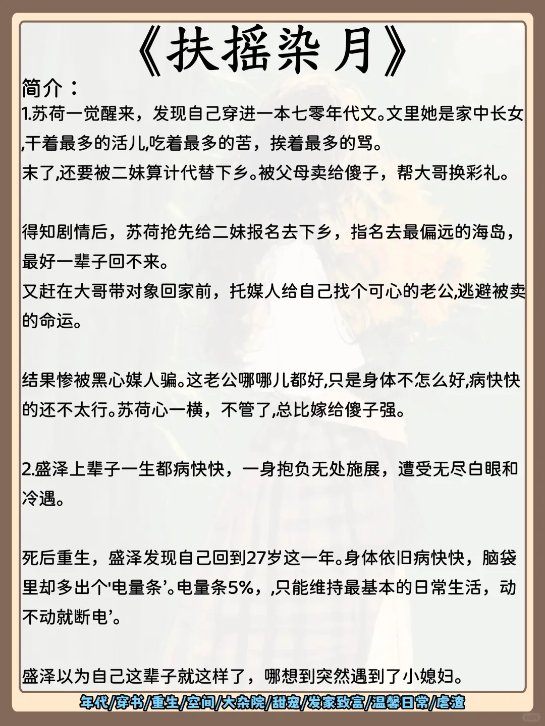 十本几乎零差评的年代文‼️熬夜党必备‼️