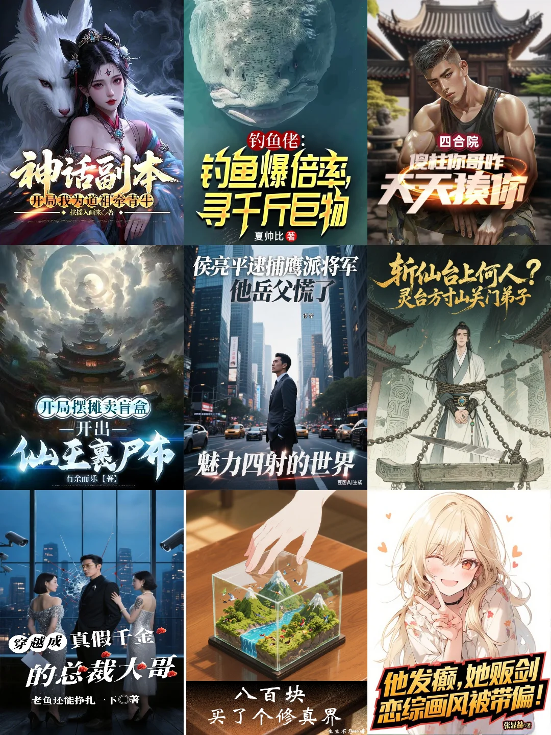 8月 第33周，番茄男频，新书榜分析
