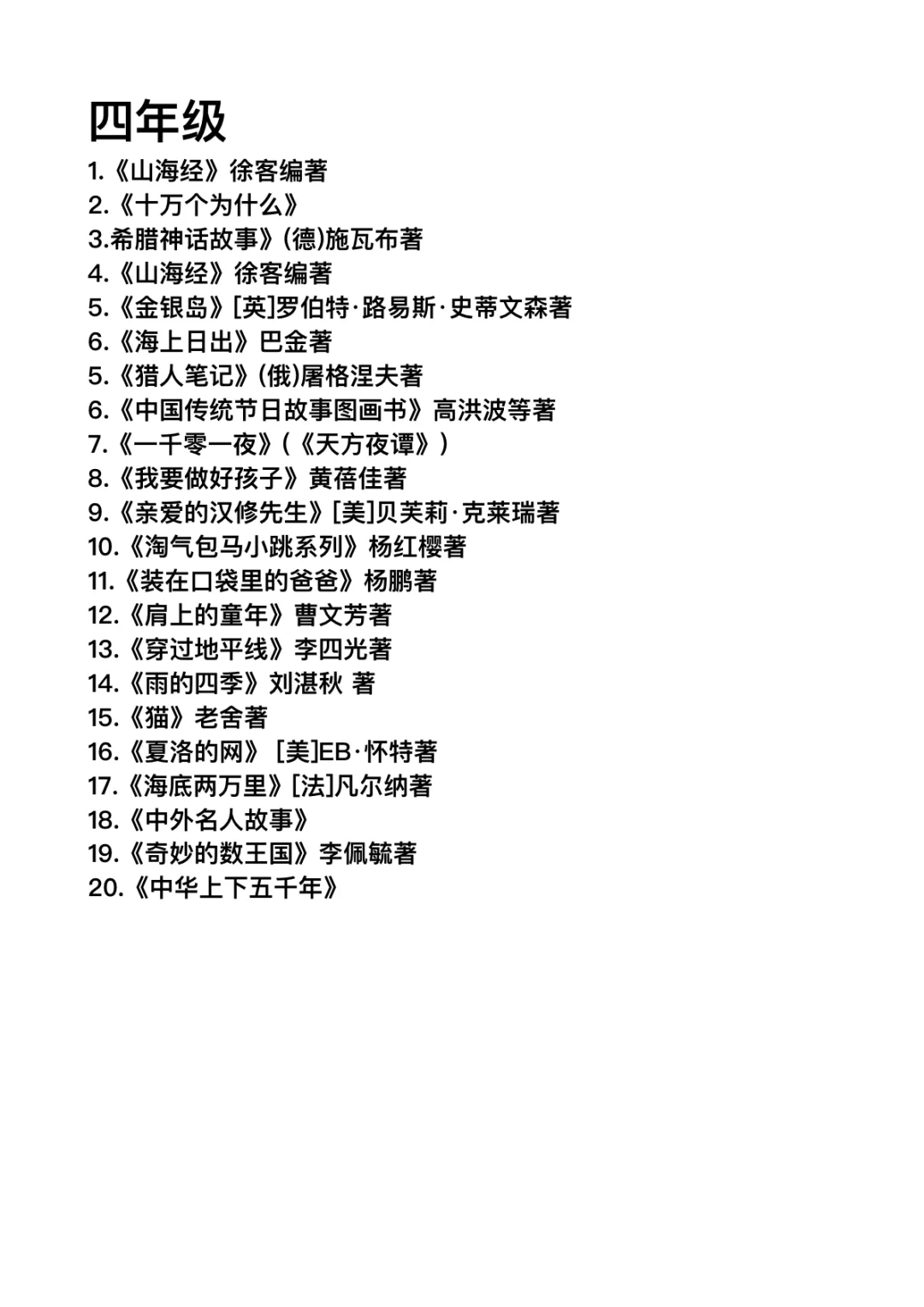 小学6年❗和孩子一起读完这些书就可以了