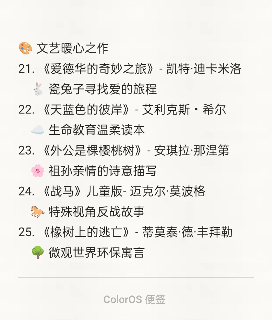10-11岁小女生必读的50部文学作品