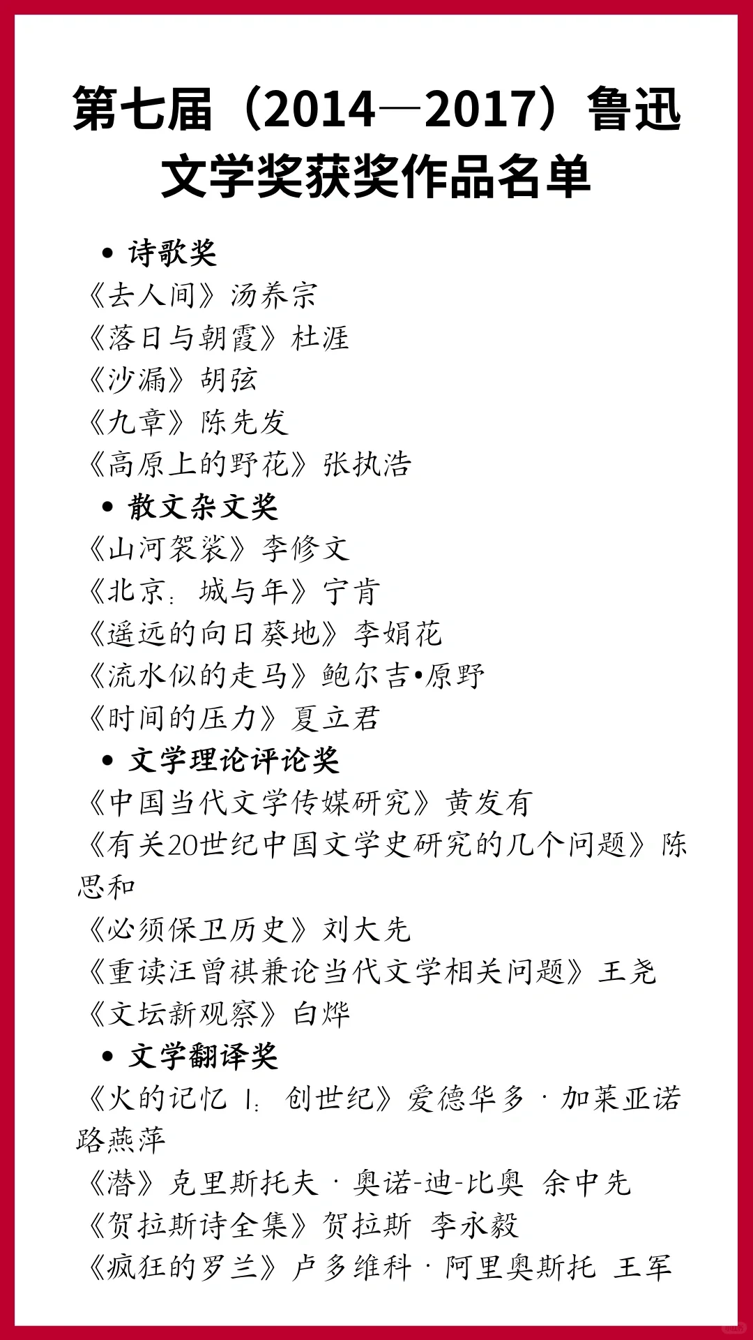 20部+‼️一定要收藏的中国现代文学巅峰作品