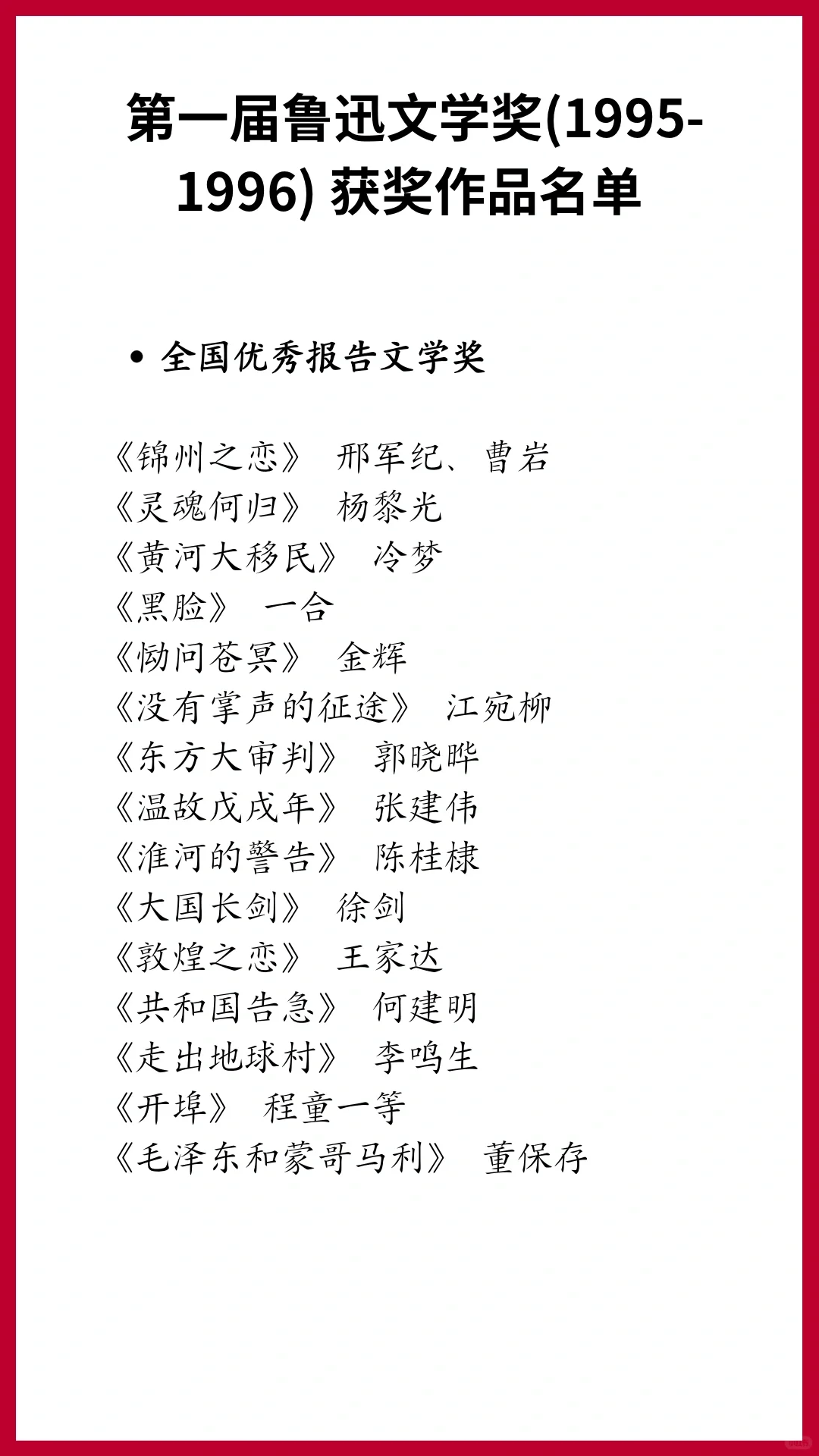20部+‼️一定要收藏的中国现代文学巅峰作品