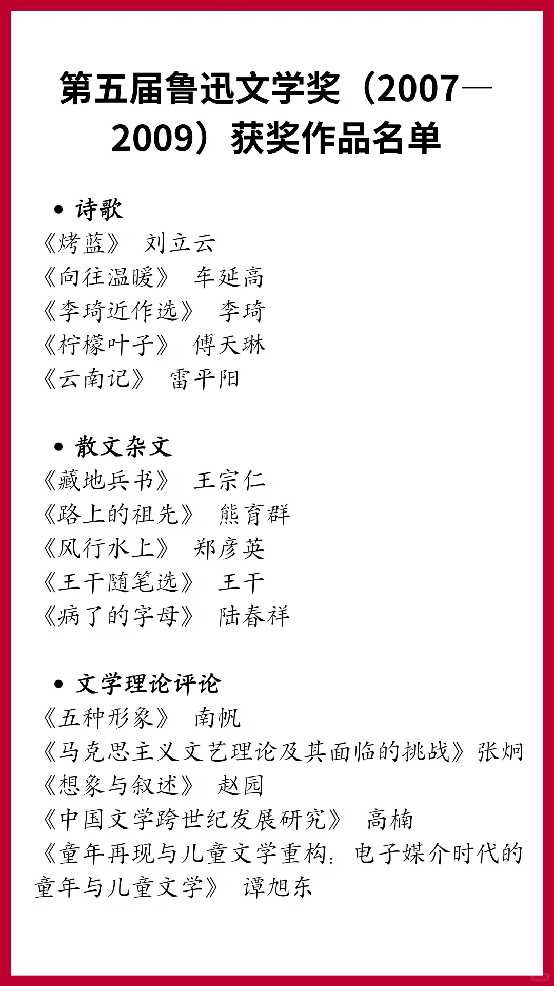 20部+‼️一定要收藏的中国现代文学巅峰作品