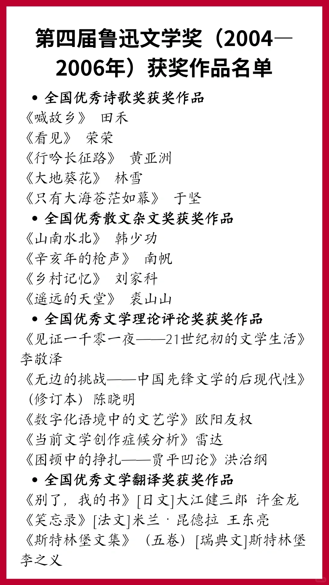 20部+‼️一定要收藏的中国现代文学巅峰作品
