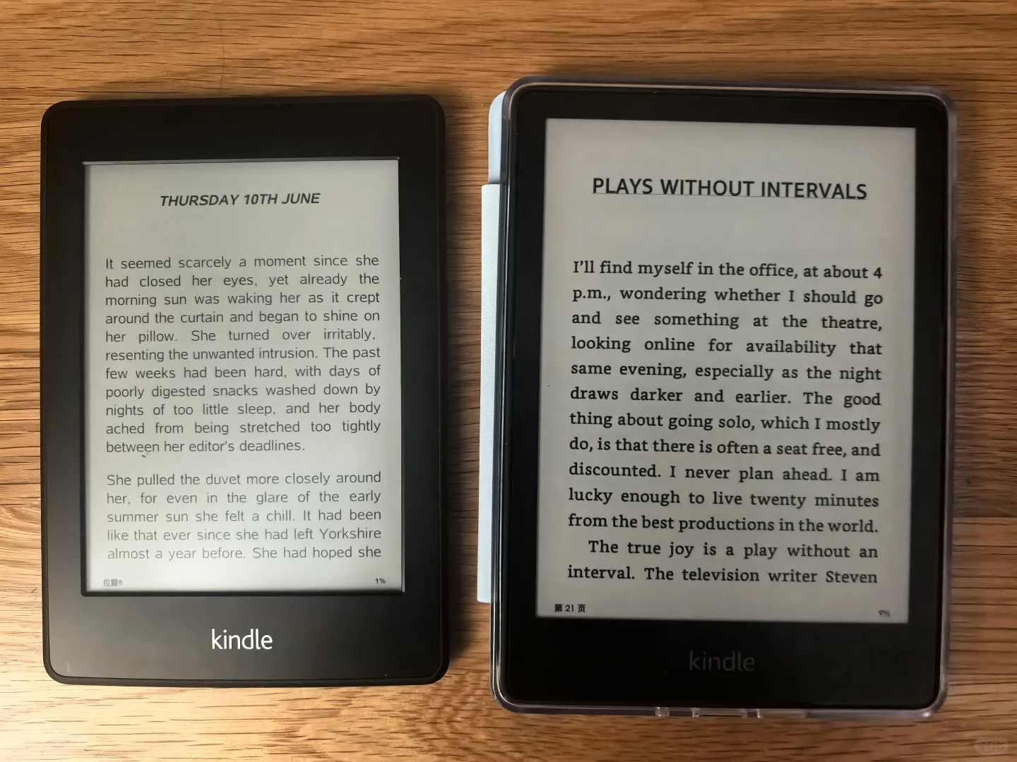 纸质书坚定拥护者对kindle下手啦