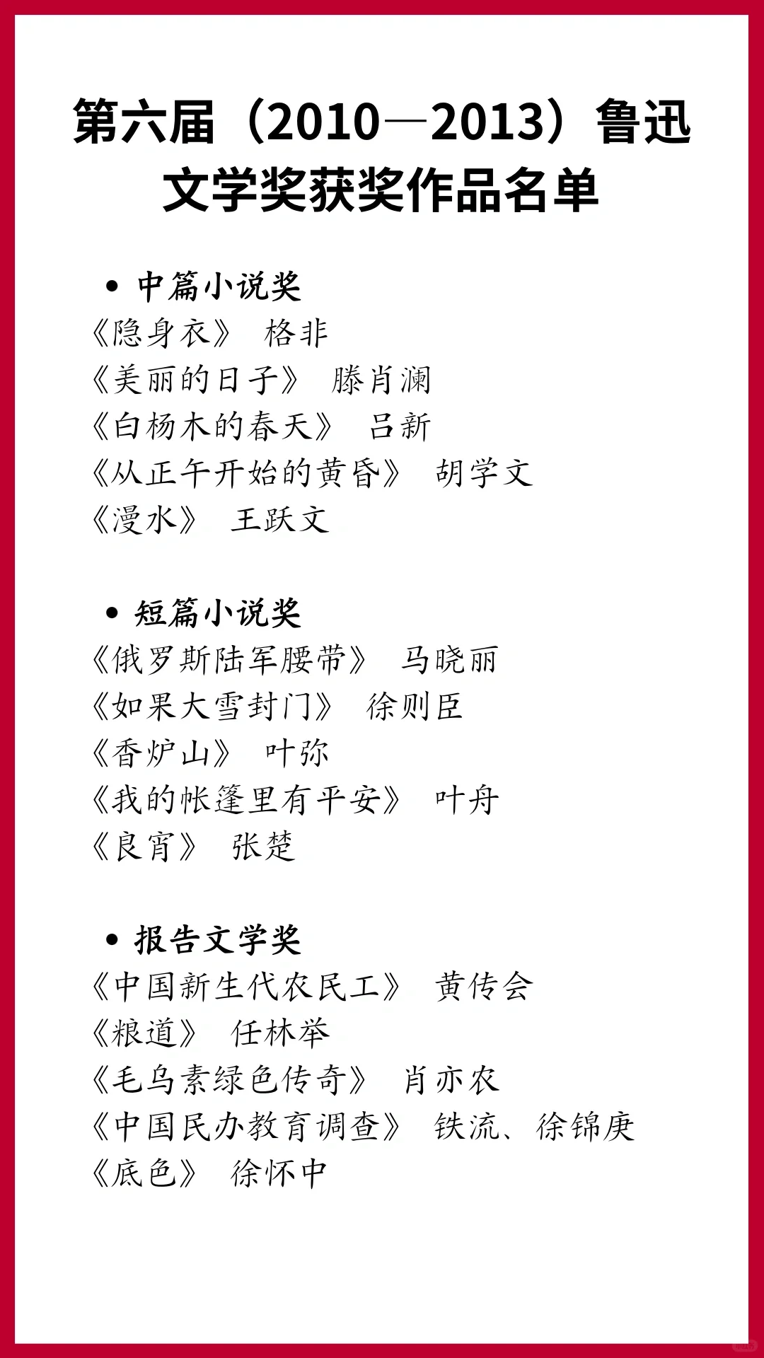 20部+‼️一定要收藏的中国现代文学巅峰作品