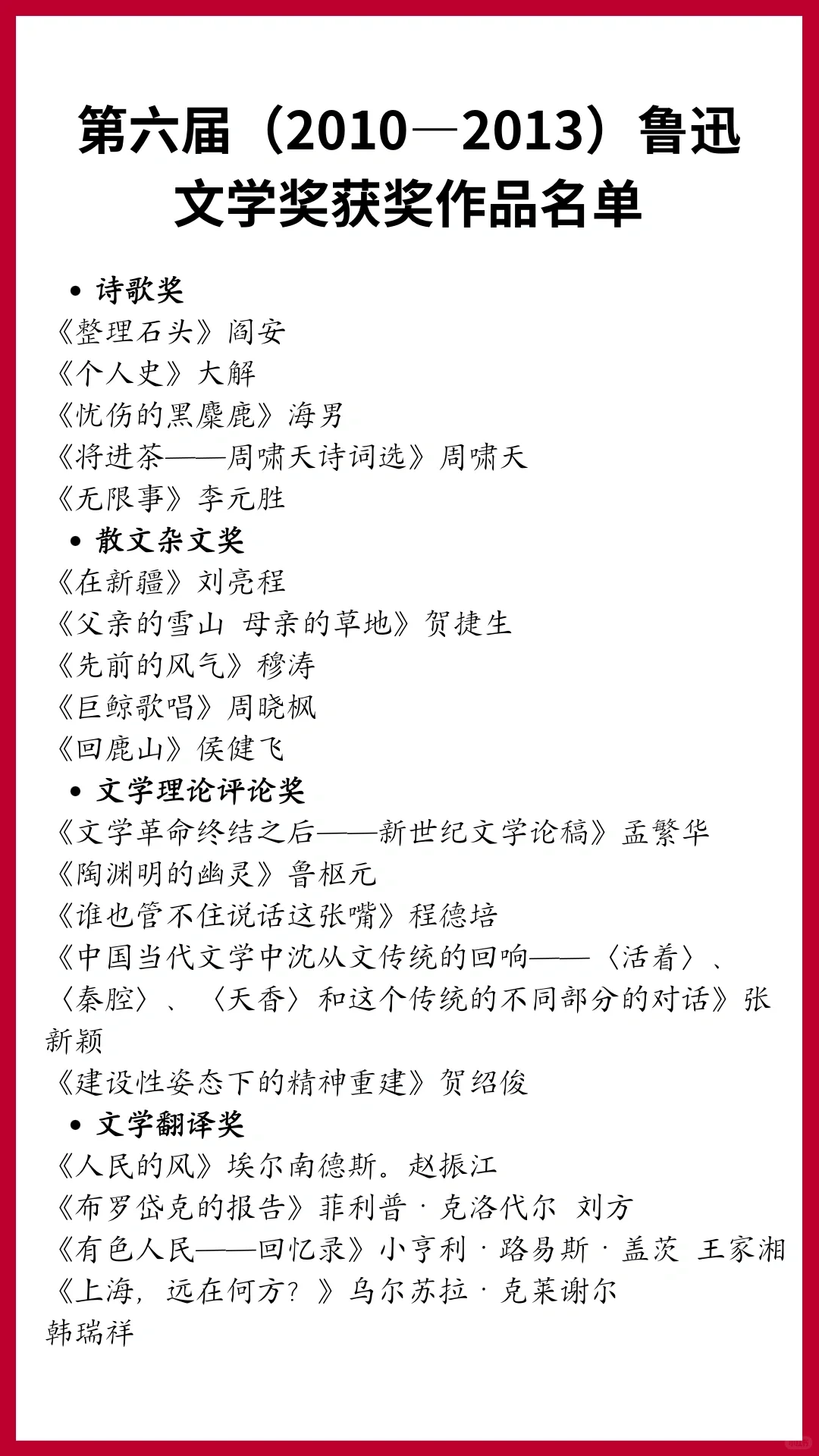 20部+‼️一定要收藏的中国现代文学巅峰作品