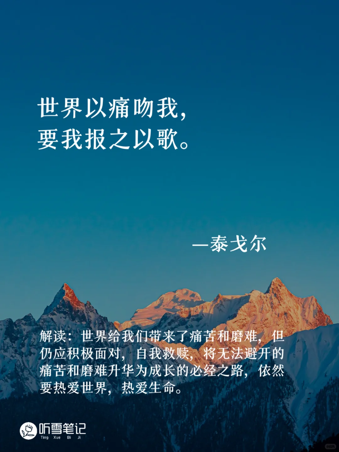 读一次震撼一次😿诺贝尔文学奖金句文案